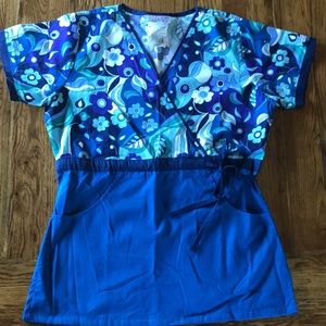 UA scrubs scrub top